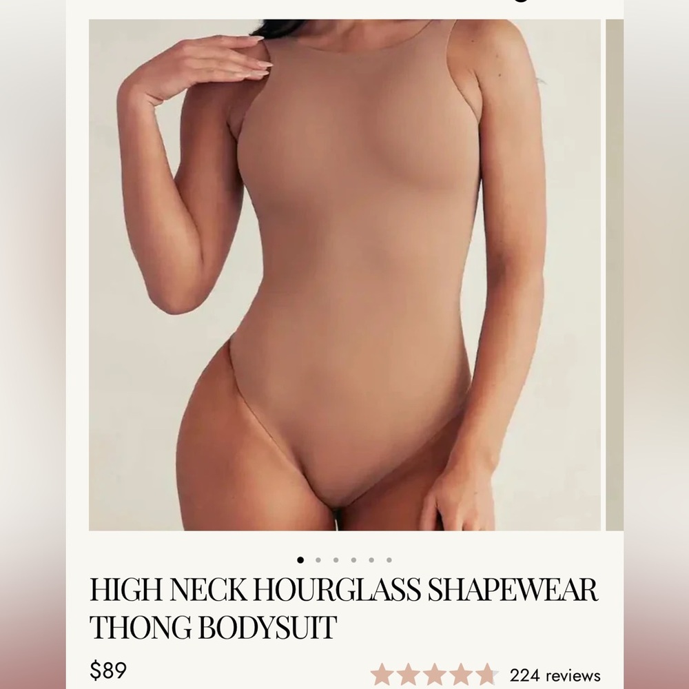 Pinsy HIGH NECK HOURGLASS SHAPEWEAR
THONG BODYSUIT